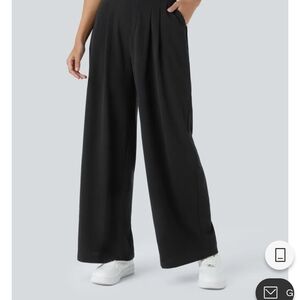 HALARA Elegant Black Wide-Leg Pants